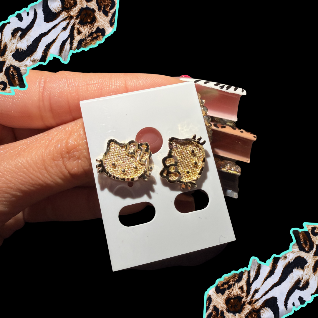 Kitty Face Studs