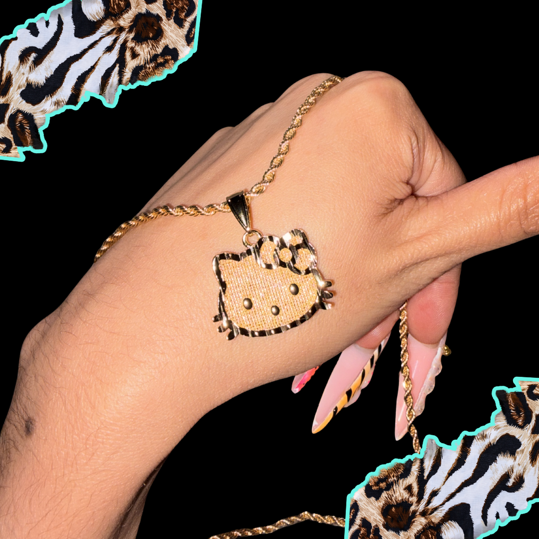 Kitty Face Necklace